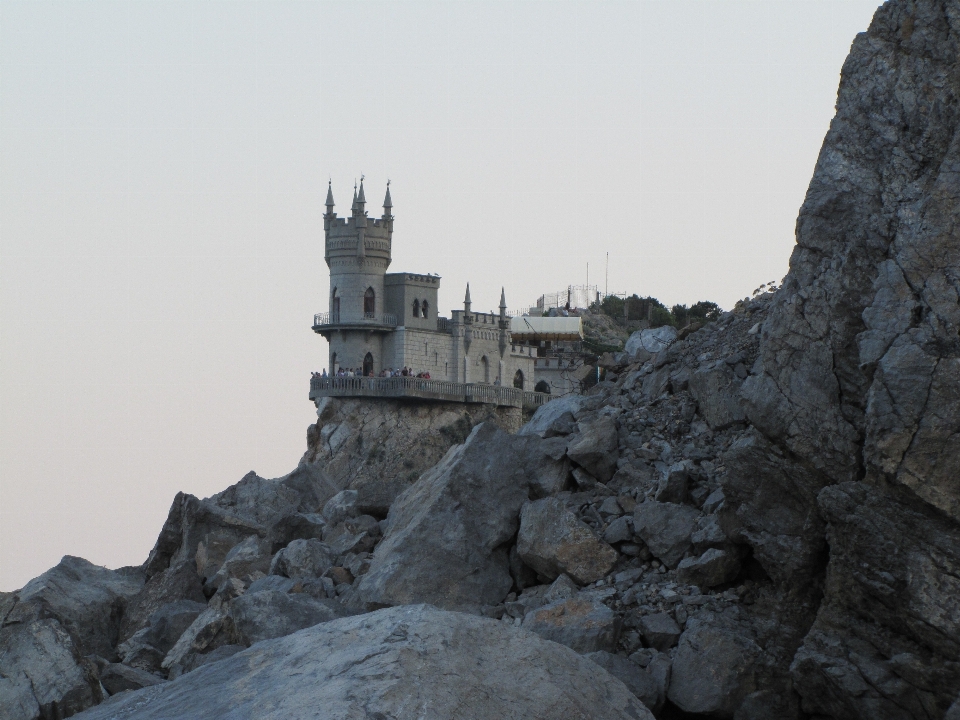 Sea coast rock mountain