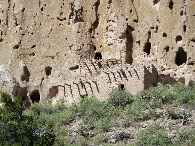 Rock wall formation scenery Photo