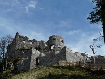 Rock mountain building chateau Photo