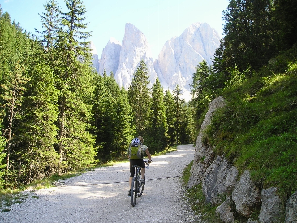 Walking mountain trail bicycle