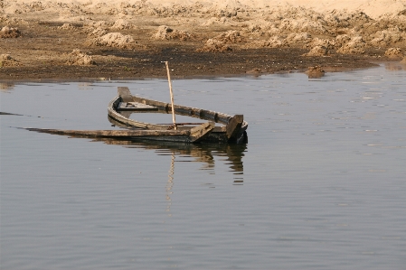 Meer wasser holz boot Foto