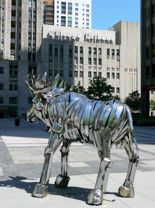 Monument statue vehicle metal