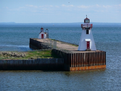 Sea coast ocean lighthouse Photo