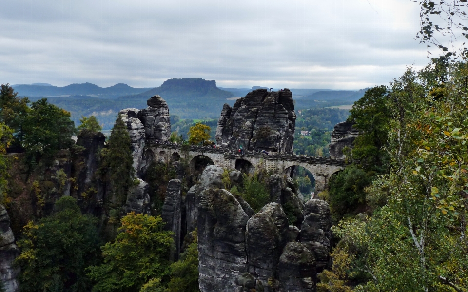 Lanskap rock bangunan kastil