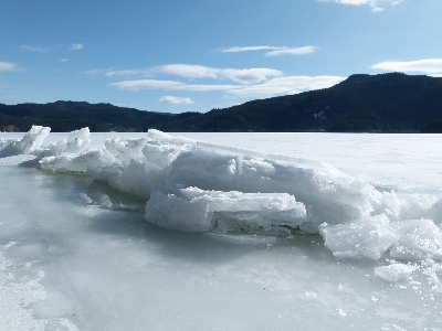 Snow cold winter lake Photo