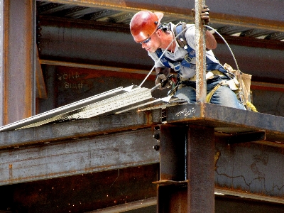 Man wood roof beam Photo