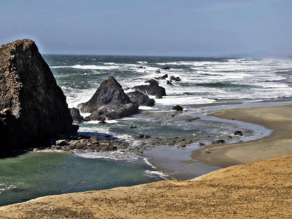 Praia paisagem mar costa