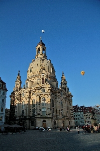 Architecture hot air balloon building city Photo