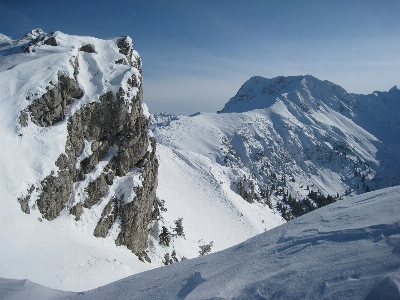 Mountain snow winter adventure Photo