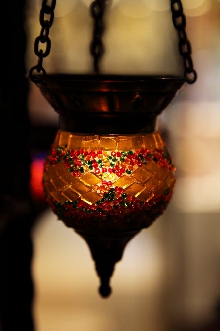 Light glass asian lantern