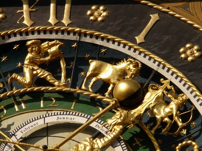 Clock time golden amusement park Photo