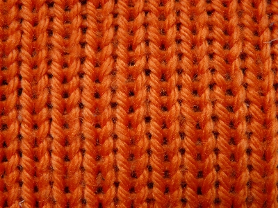 Orange pattern red knit Photo