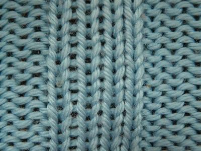 Pattern blue knit close Photo