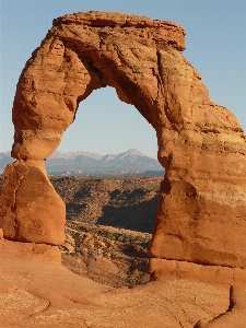 Foto Lanskap rock arsitektur gurun