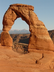 Foto Lanskap rock arsitektur gurun