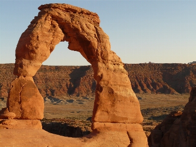 Foto Lanskap rock arsitektur gurun