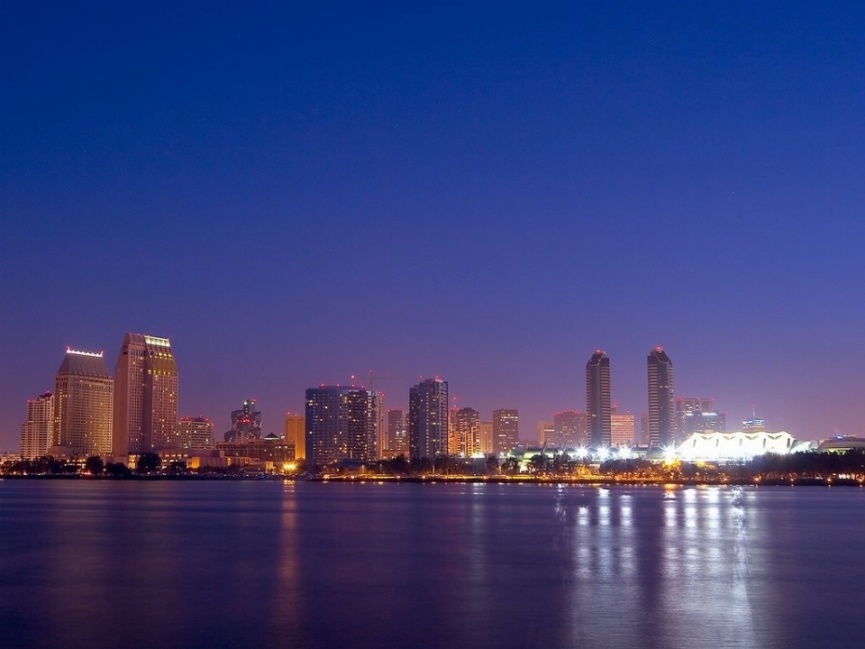 Sea horizon sunset skyline