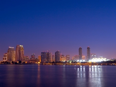 Sea horizon sunset skyline Photo