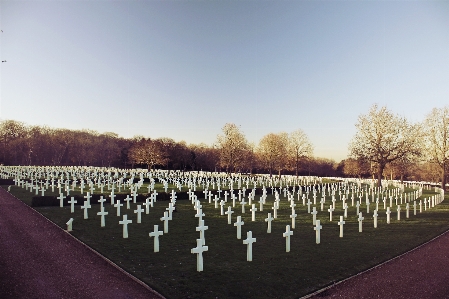 Morning reflection cemetery memorial Photo