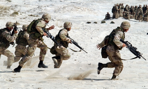 Foto Orang rakyat militer tentara