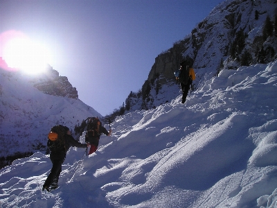 山 雪 寒い 冬 写真