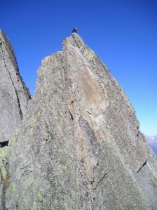 Rock walking mountain adventure Photo