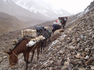 Mountain valley range transport Photo