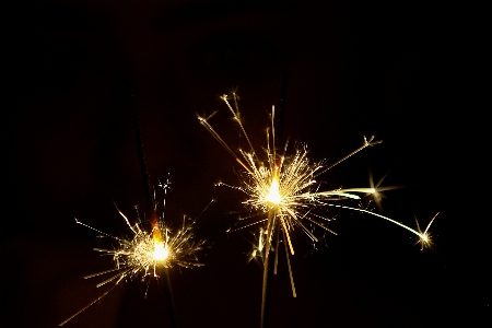 Light night flower sparkler Photo