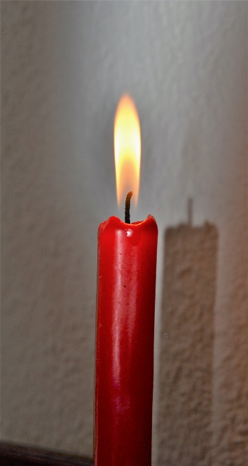 Luz ambiente vermelho vela