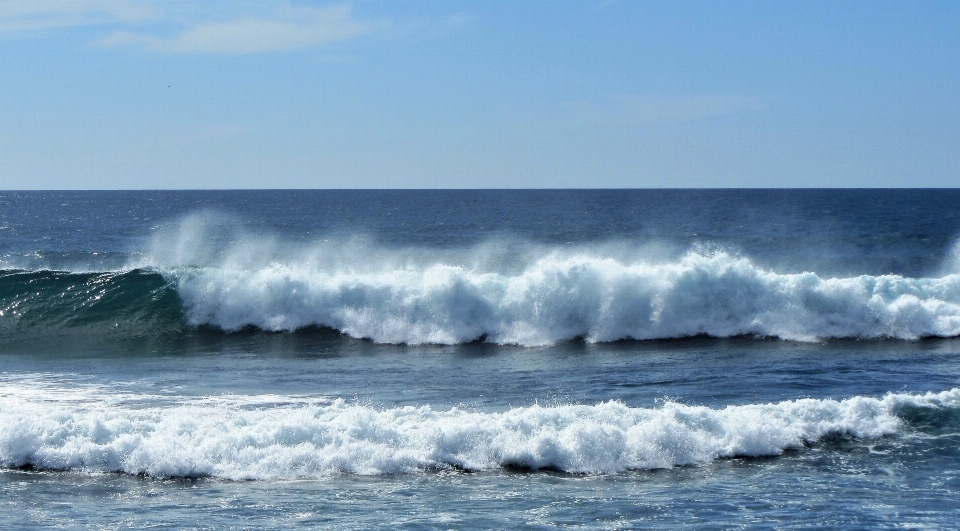 Mare costa oceano orizzonte