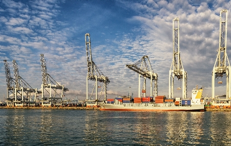 Sea water dock sky Photo