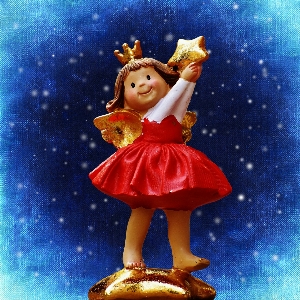 Cute statue ceramic christmas Photo