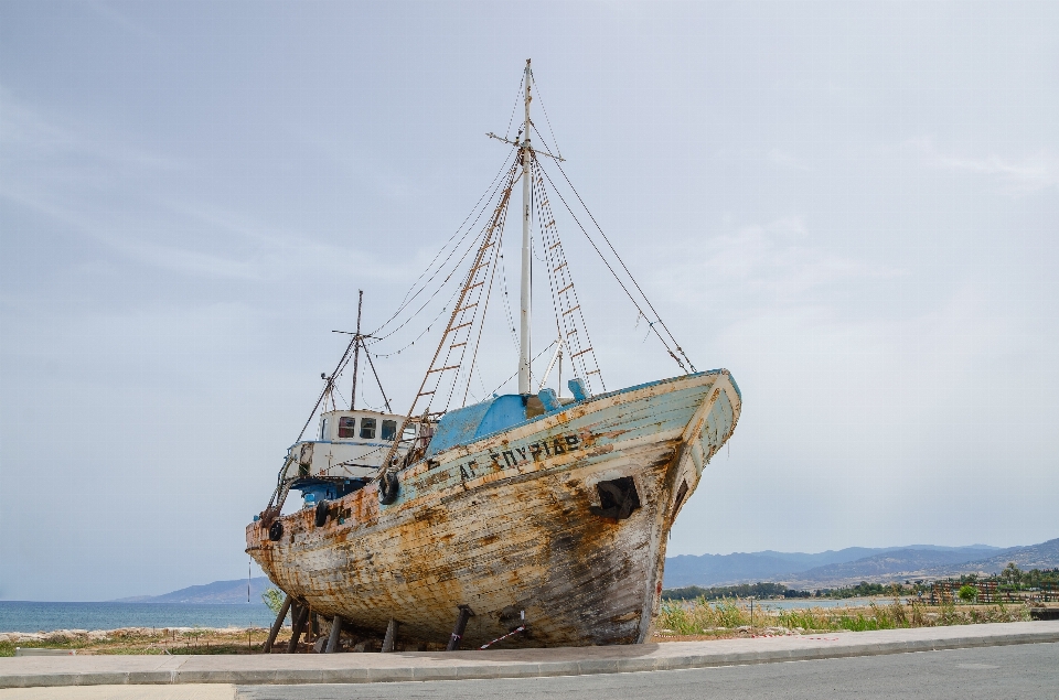 Sea coast boat ship