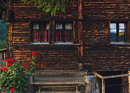 Architecture wood house window Photo