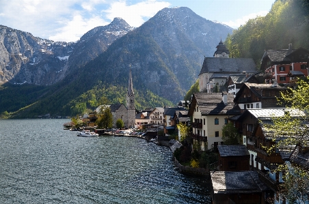 Landscape sea mountain lake Photo