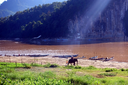 Foto Lanskap laut air alam