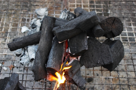 Outdoor glowing wood warm Photo