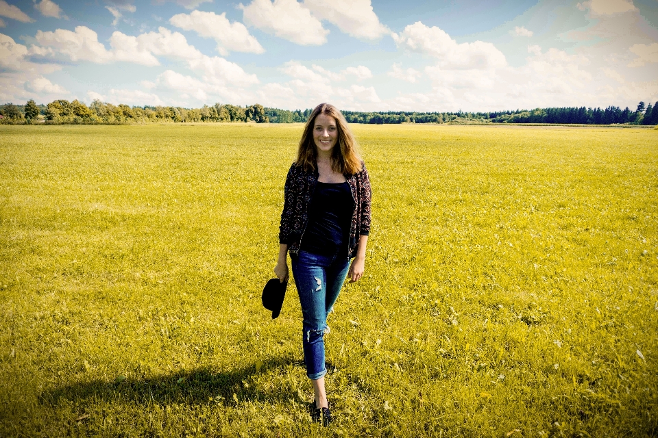 Landscape nature grass horizon