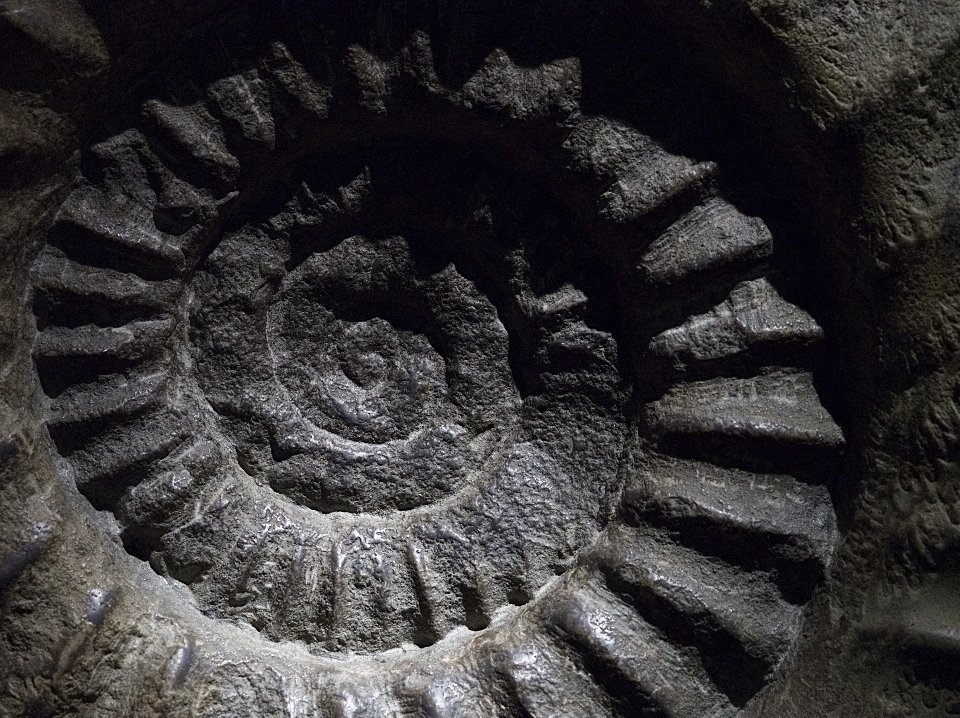 Rock spiral old stone