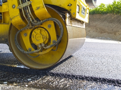 Wheel asphalt vehicle yellow Photo