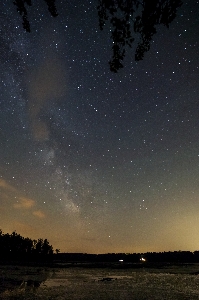 Su gökyüzü gece yıldız Fotoğraf