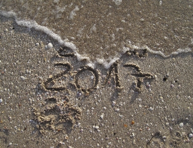 Beach sand rock texture Photo