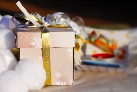 Winter gift food box Photo