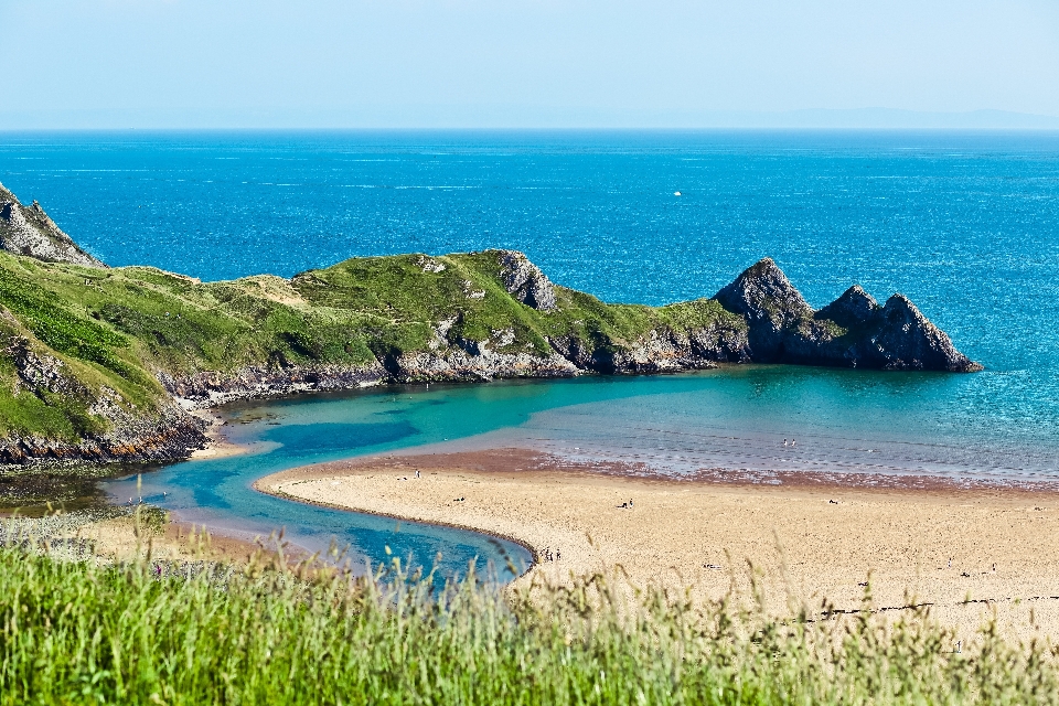 Beach landscape sea coast