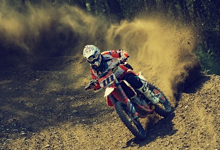 Sport motorcycle motocross cross Photo