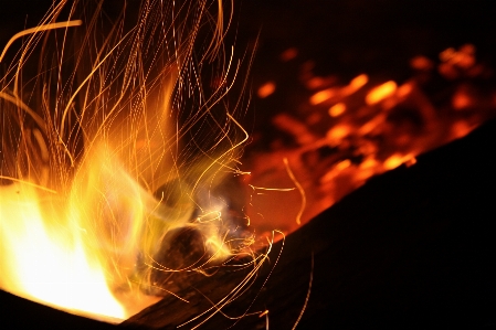 Light abstract night smoke Photo