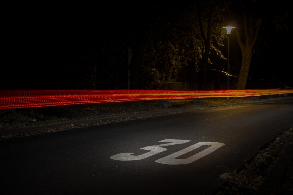 Light blur road street