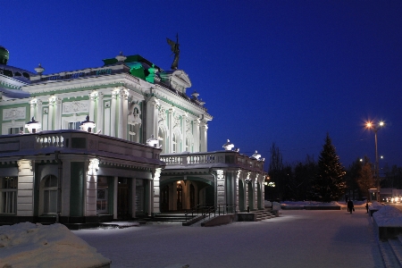 Snow winter architecture night Photo