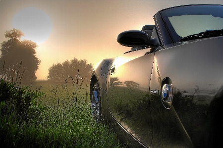 Open sunrise car morning Photo