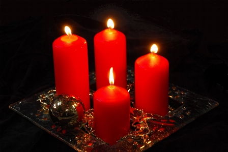 Light red holiday flame Photo